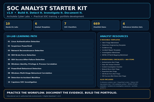 SOC Analyst Starter Kit v1.0